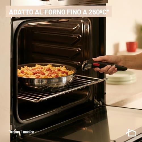 Thumbnail 7 de Lagostina Ingenio Inox Set Padelle 3 Pz: Antiaderente e Manico Rimovibile