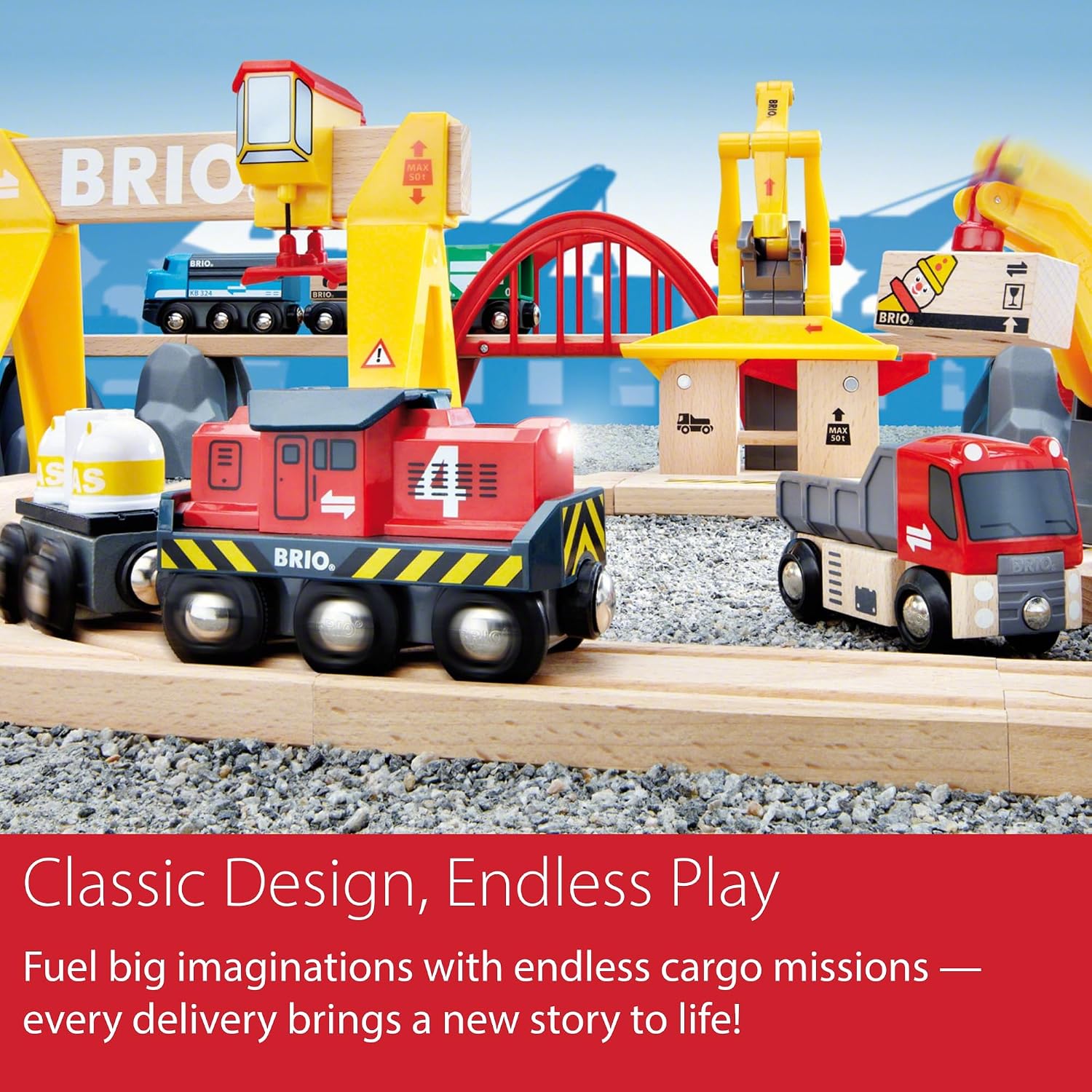 Thumbnail 4 de BRIO World Cargo Railway Deluxe