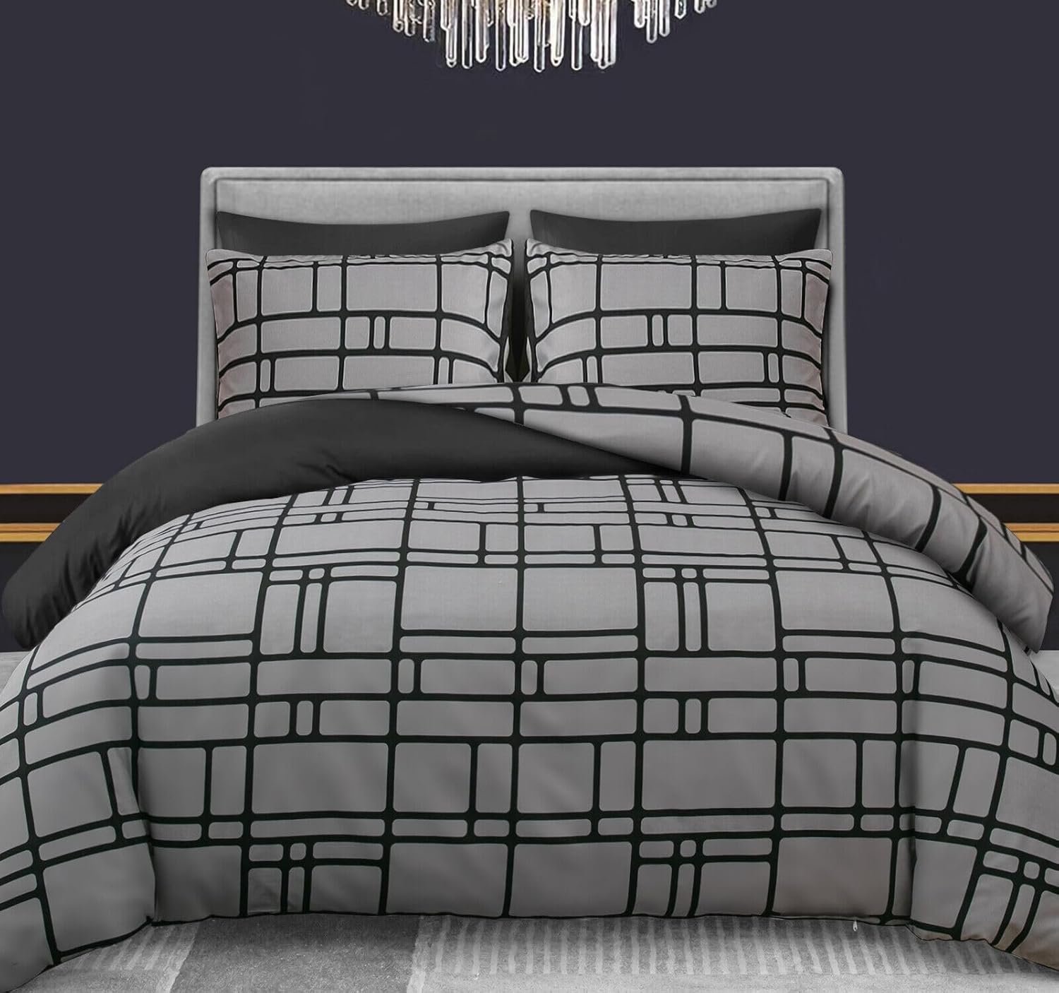 Thumbnail 4 de Pamposh Single Duvet Cover Set Premium Brushed Microfiber – Reversible, Hypoallergenic & Easy Care