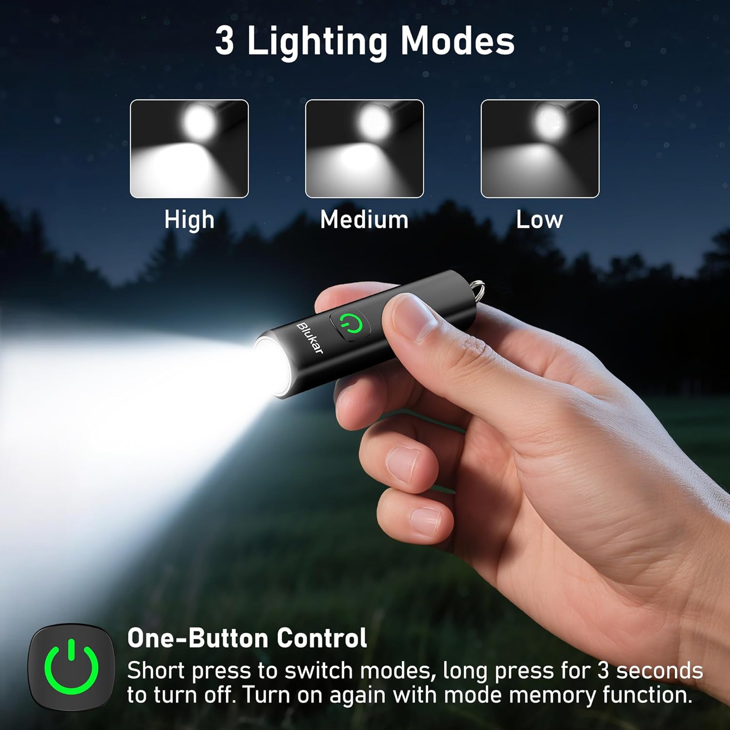 Thumbnail 3 de Blukar 360L Rechargeable EDC Flashlight 🔦