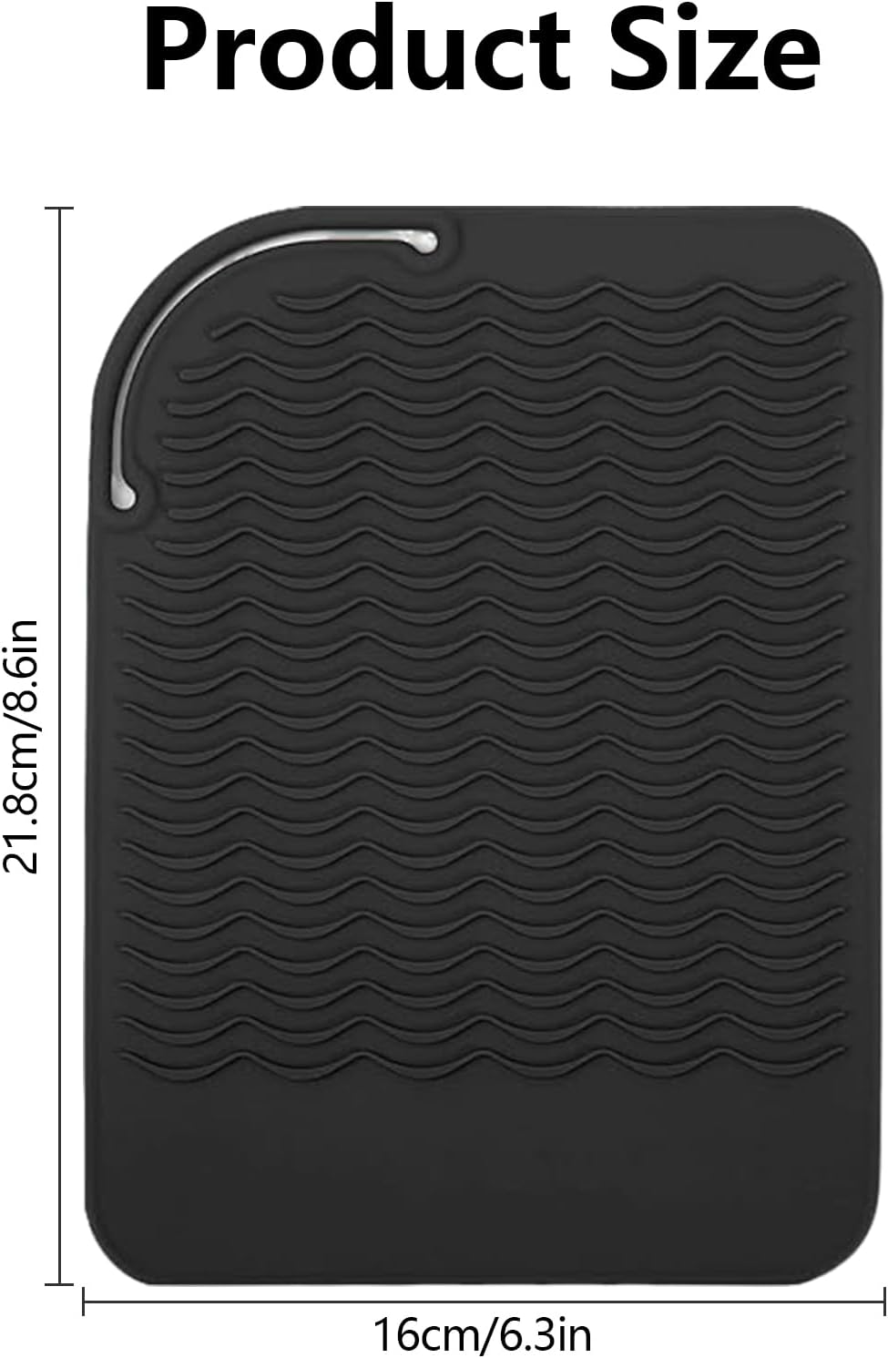 Detalle 2 de Silicone Heat Resistant Mat 21.8 x 16 cm for Straighteners