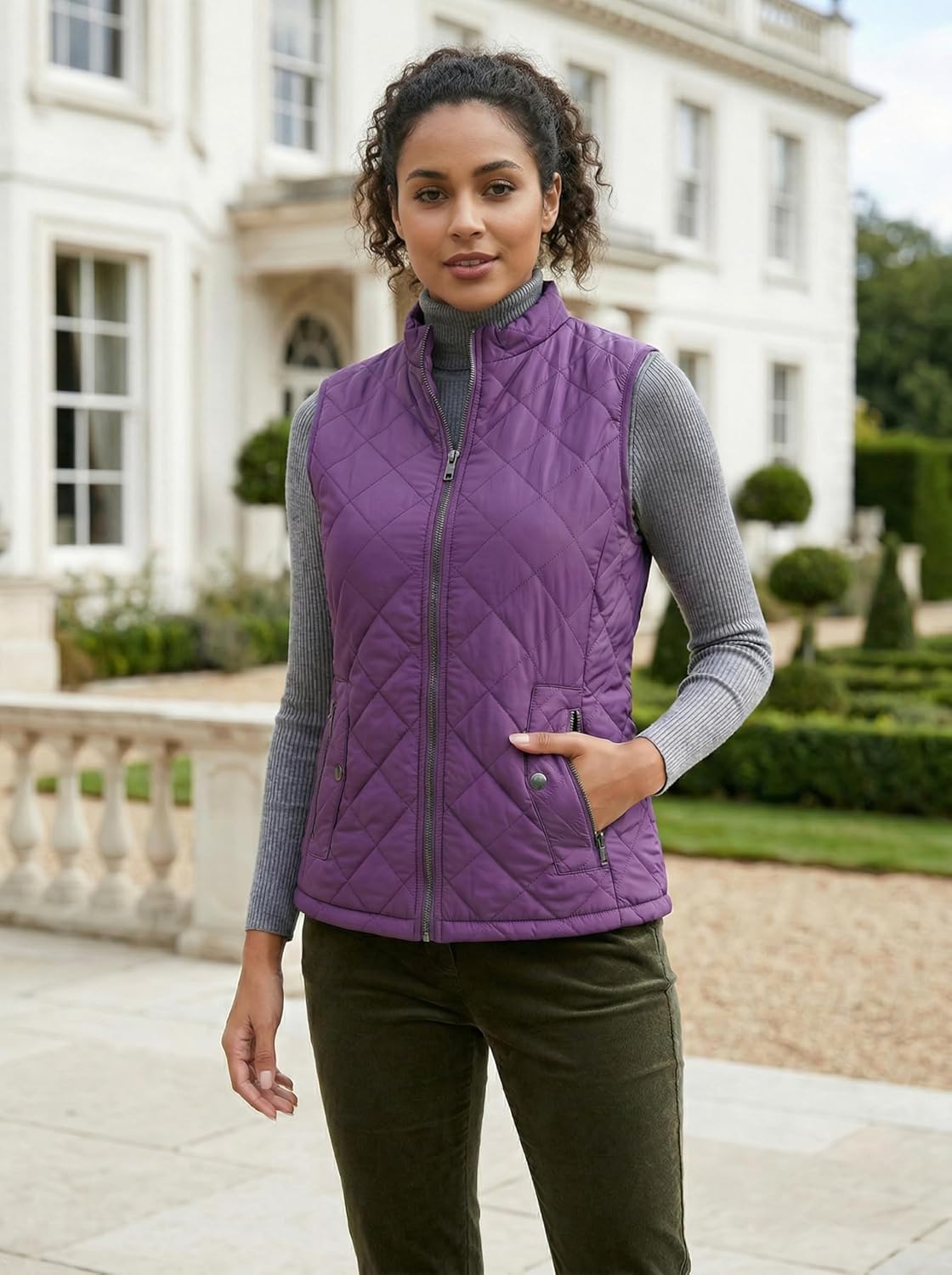 Thumbnail 6 de Fuinloth Quilted Women’s Puffer Vest, Lightweight ⛑