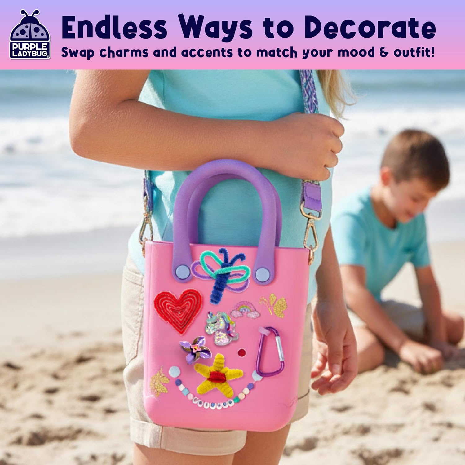 Thumbnail 6 de Personalized Summer Beach Bag Craft Kit for Girls