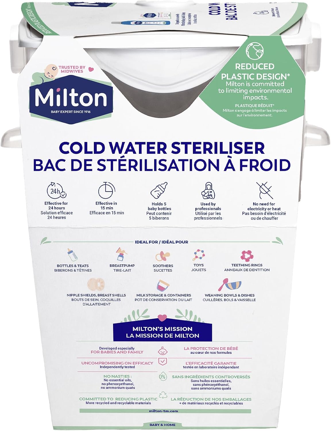 Detalle de Milton Sterylizator zimnej wody, 5 l, do 6 butelek i akcesoriów