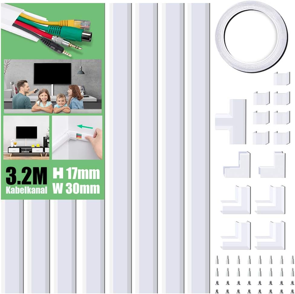 Detalle de MUDEELA Kabelkanal selbstklebend 3,2 m