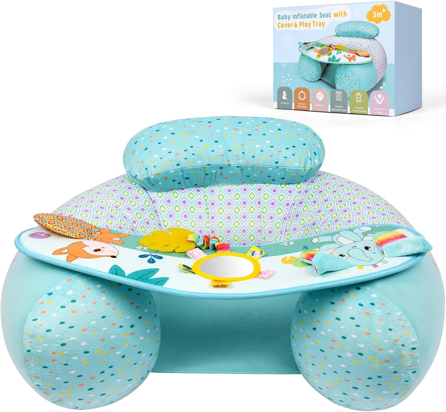 Thumbnail 6 de Alaoo Portátil e Inflable Asiento Azul