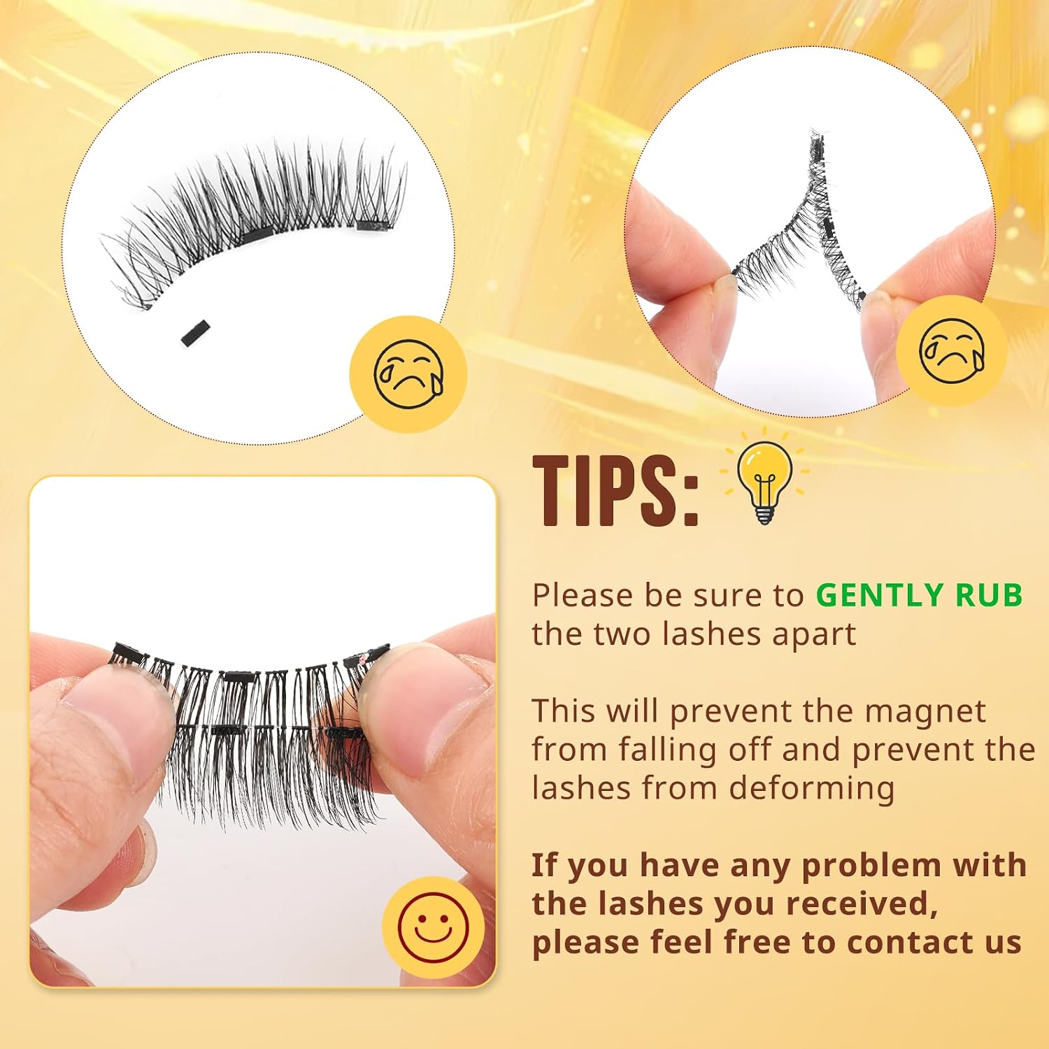 Detalle 2 de QUEWEL Magnetic Eyelashes 2 Pair Kit 🎀