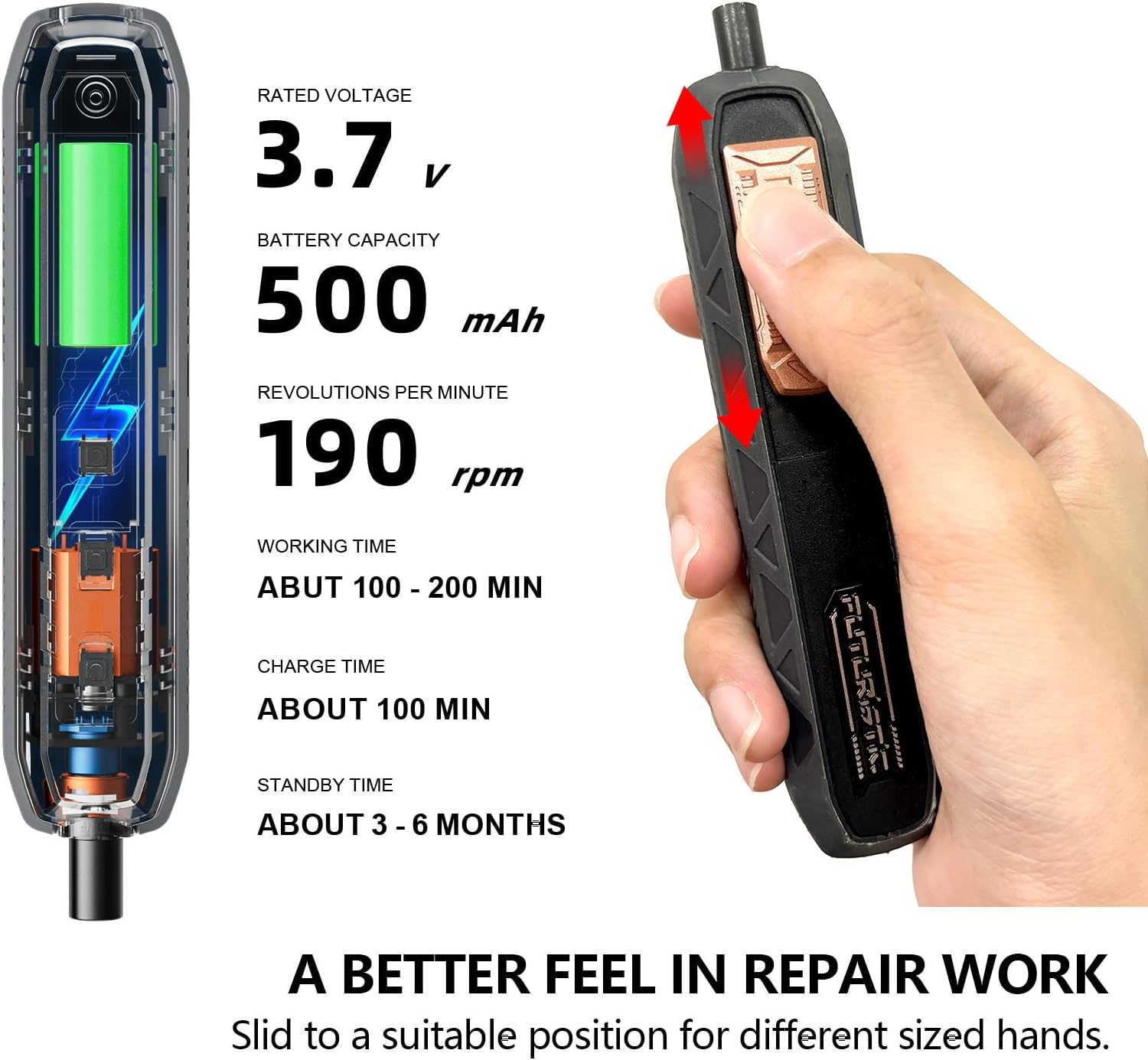 Thumbnail 3 de JAKEMY Electric Screwdriver Set with 160 Bits