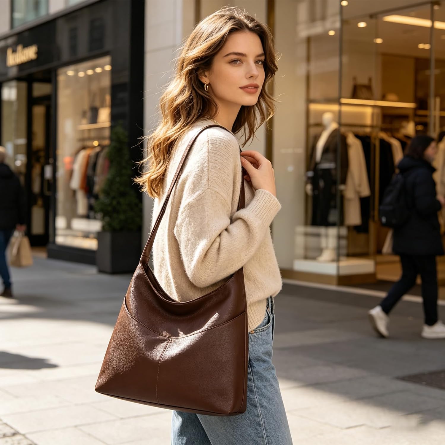 Thumbnail 1 de Unisoul Tote Bag for Women: Multi Pockets Hobo Shoulder Bag in a Spacious 16L Design