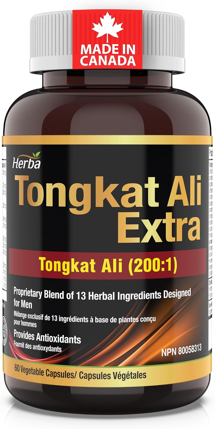 Detalle de Herba tongkat ali Supplement for Men, 200:1 Extract, 60 Capsules