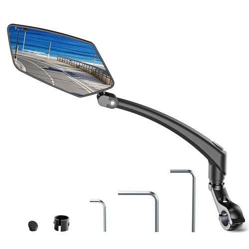 Detalle de COICER Retroviseur Velo – Rétroviseur gauche pour vélo électrique, adaptable à la plupart des guidons (21–26 mm)