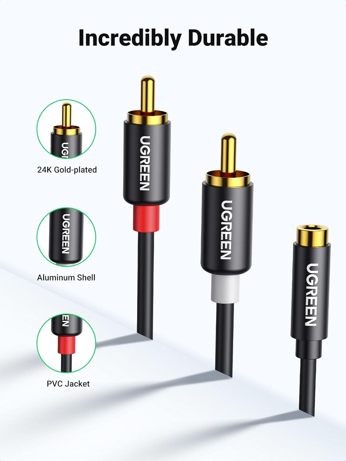 Thumbnail 3 de UGREEN RCA to 3.5mm adapter lead