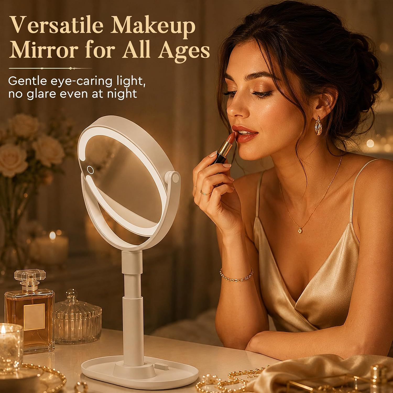 Detalle 2 de MOMOKUBA 20x Magnifying Makeup Mirror with Lights