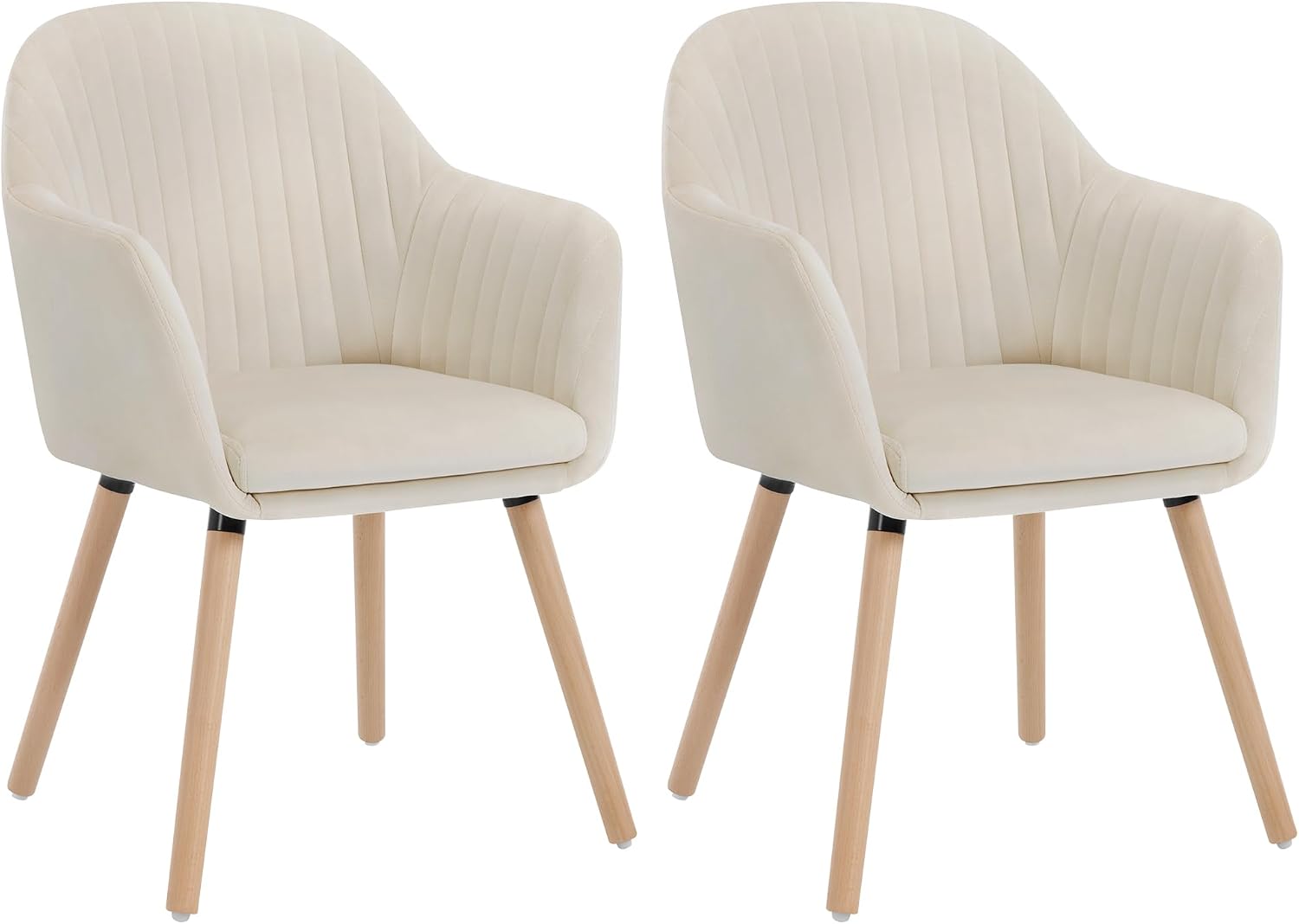 Detalle de WOLTU BH95cm-2 Sillas comedor terciopelo 2 unidades