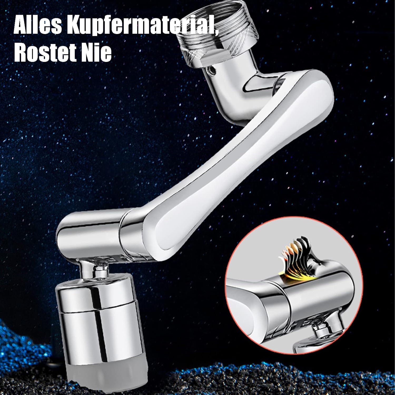 Thumbnail 2 de YRAKOZIN 1440° Drehbarer Verlängerungshahn