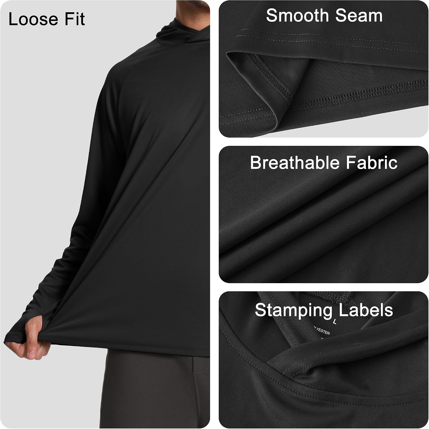 Thumbnail 6 de HovSiyla Men's Hooded Shirts
