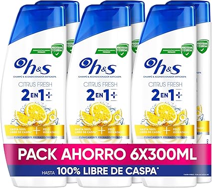 Detalle de H&S Citrus Fresh Todo en Uno 🍋 Shampoo y Acondicionador