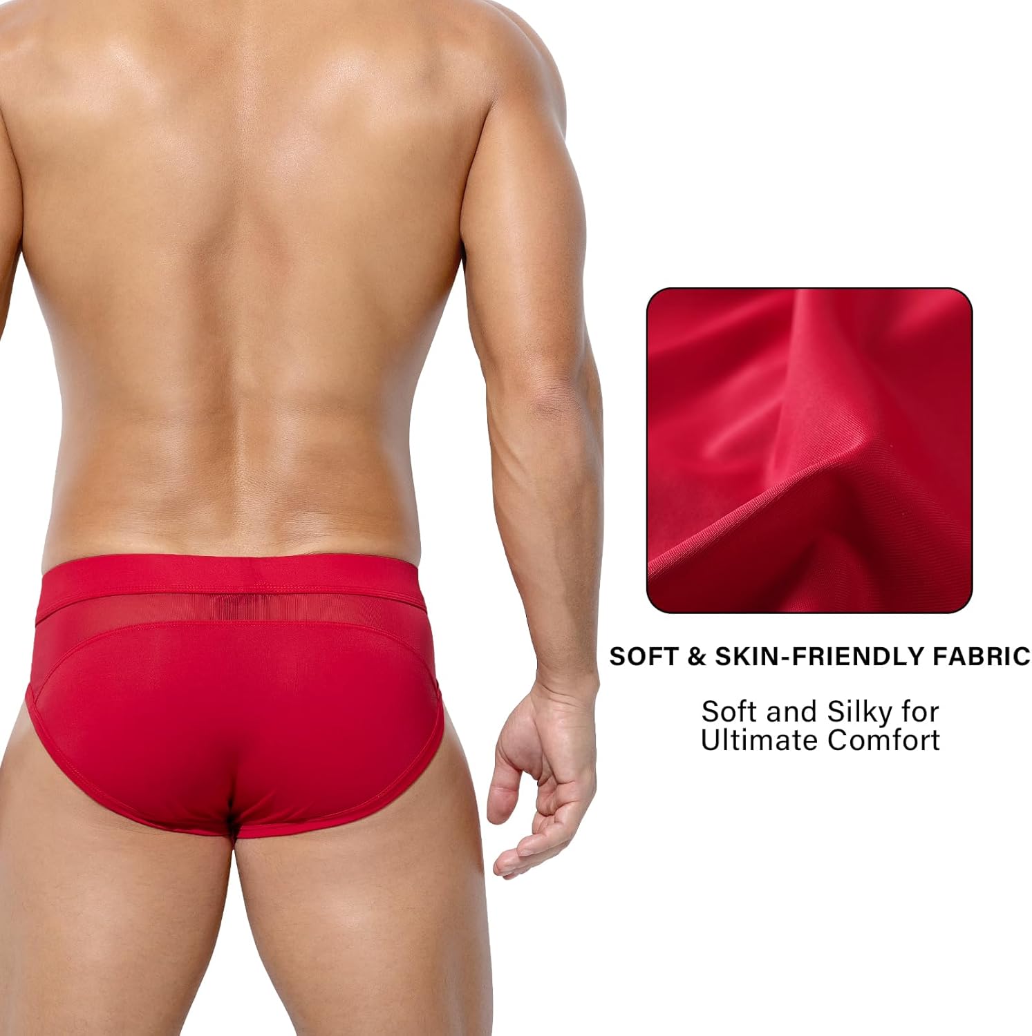 Detalle de Mauro Kane Men's Ice Silk Mesh Briefs - 3 Pack