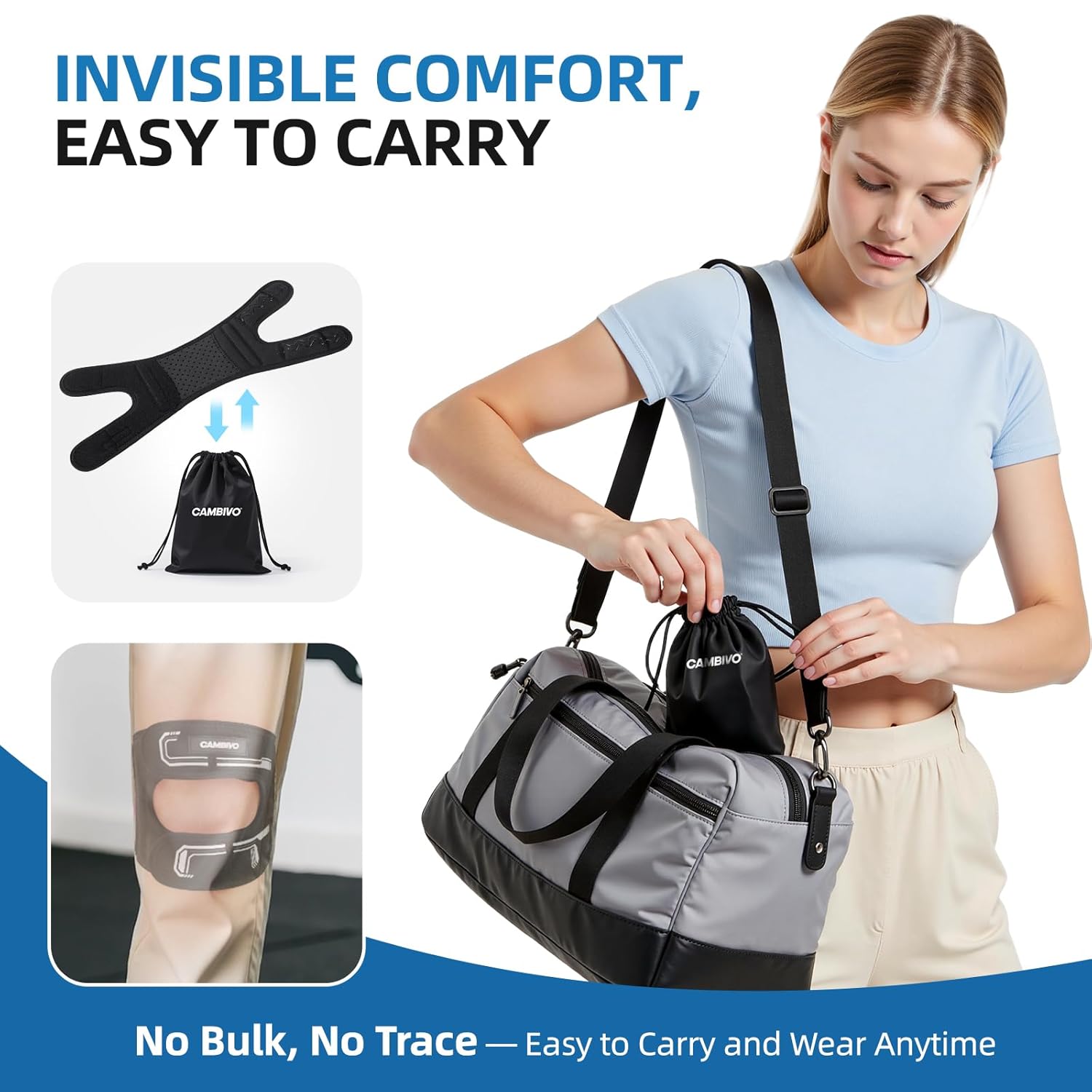 Thumbnail 5 de CAMBIVO Patella Tendon Knee Strap with Springs