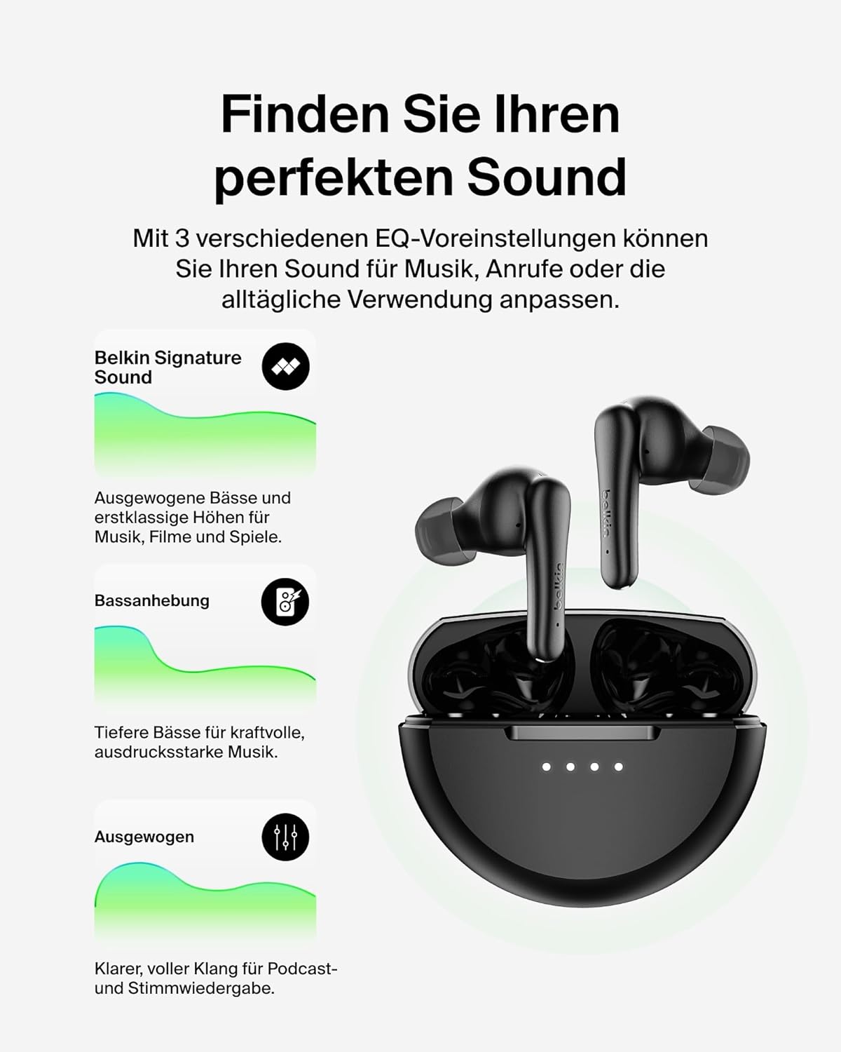 Thumbnail 6 de Belkin SoundForm Rhythm ANC True Wireless In Ear: kabellose Hörgenuss mit ANC, Multi-Point und IPX5