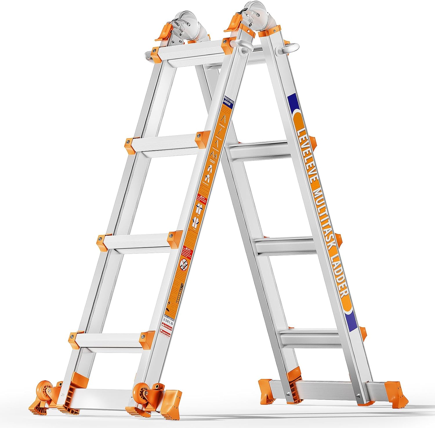 Detalle de LEVELEVE Telescoping Ladder, 14 ft