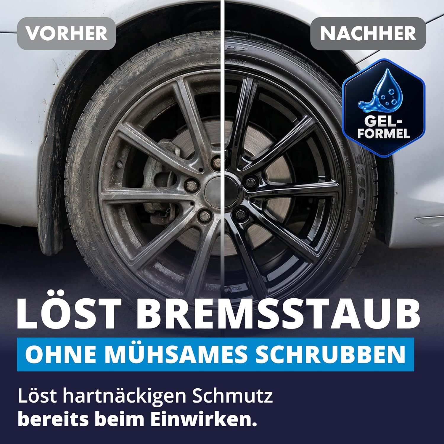 Detalle 2 de LICARGO Felgenreiniger säurefrei (750 ml) mit Wirkindikator für Alufelgen, Stahl- und Chromfelgen
