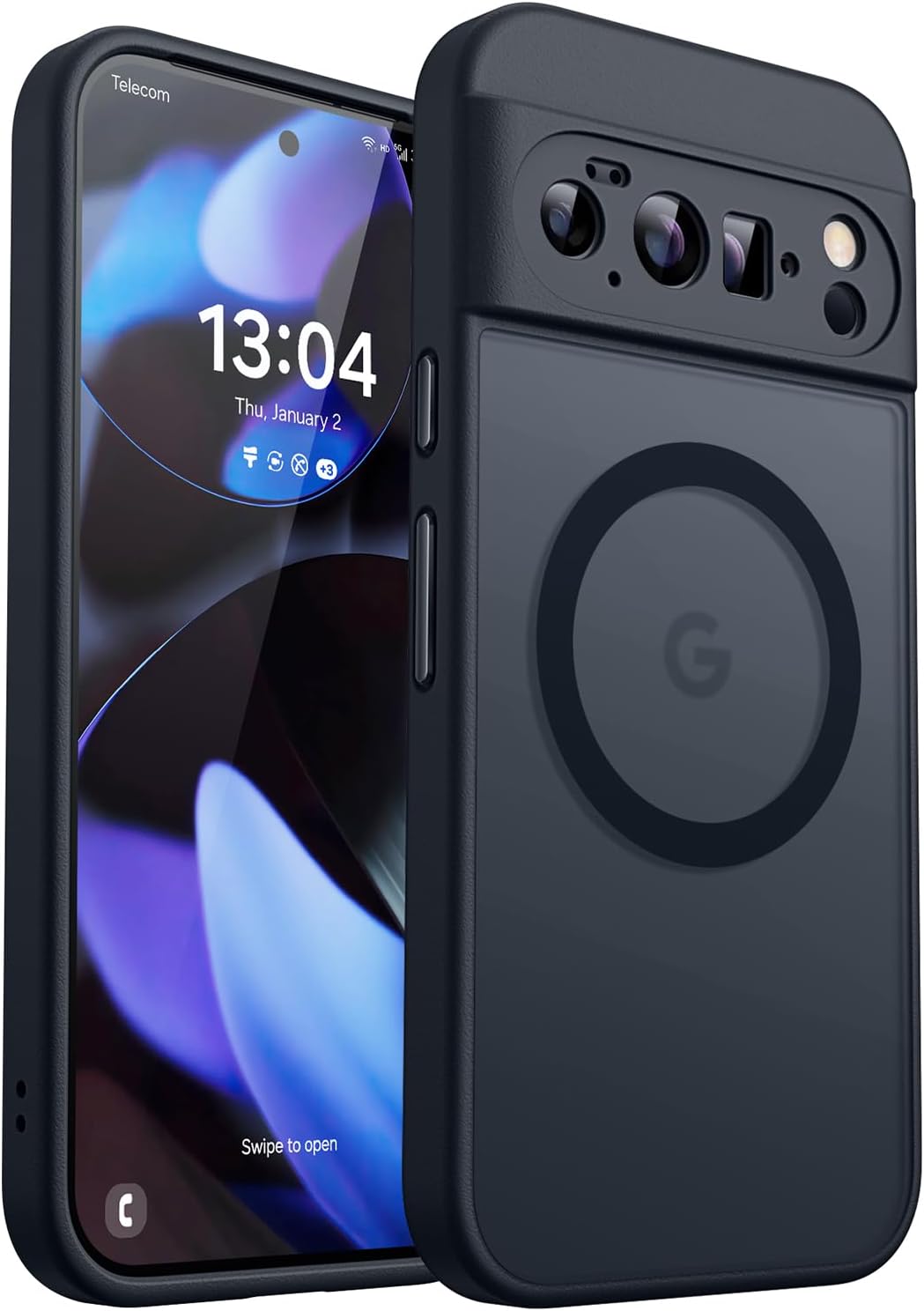 Thumbnail 2 de CANSHN Magnetic Cover per Google Pixel 10 Pro (6,3") – Custodia Trasparente con Airbag, Antiurto e Compatibile MagSafe