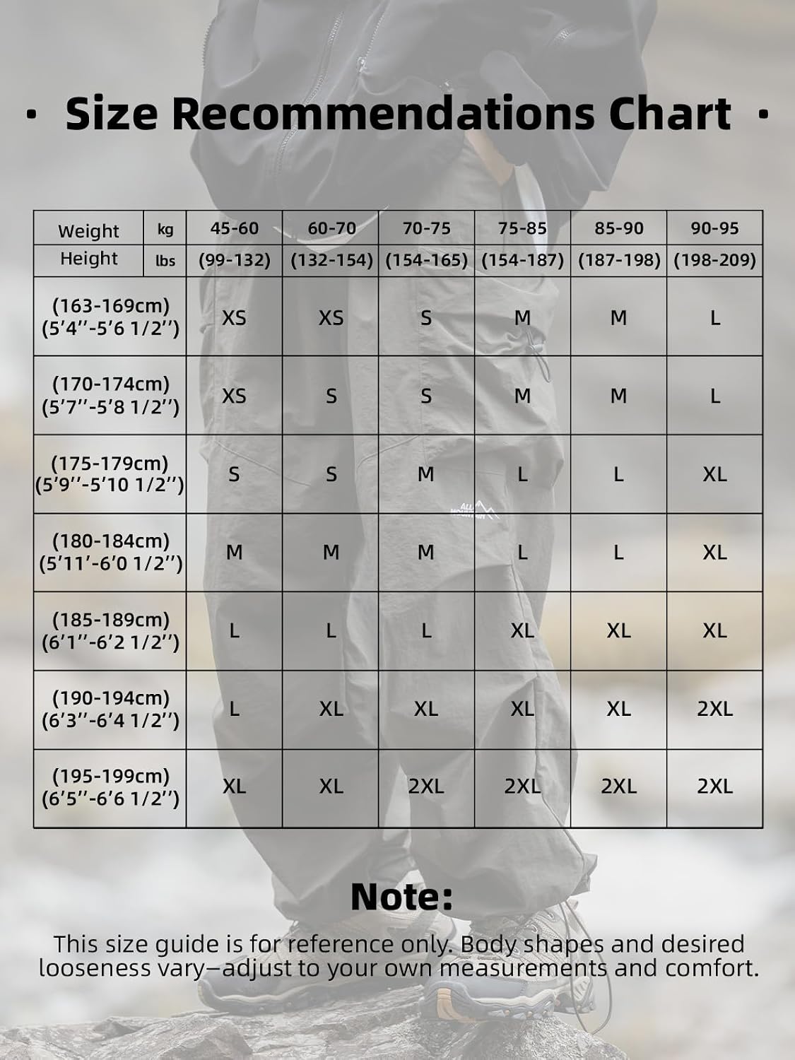 Detalle 2 de Icymay Mens Hiking Pants, Water-Resistant Lightweight Cargo Trousers