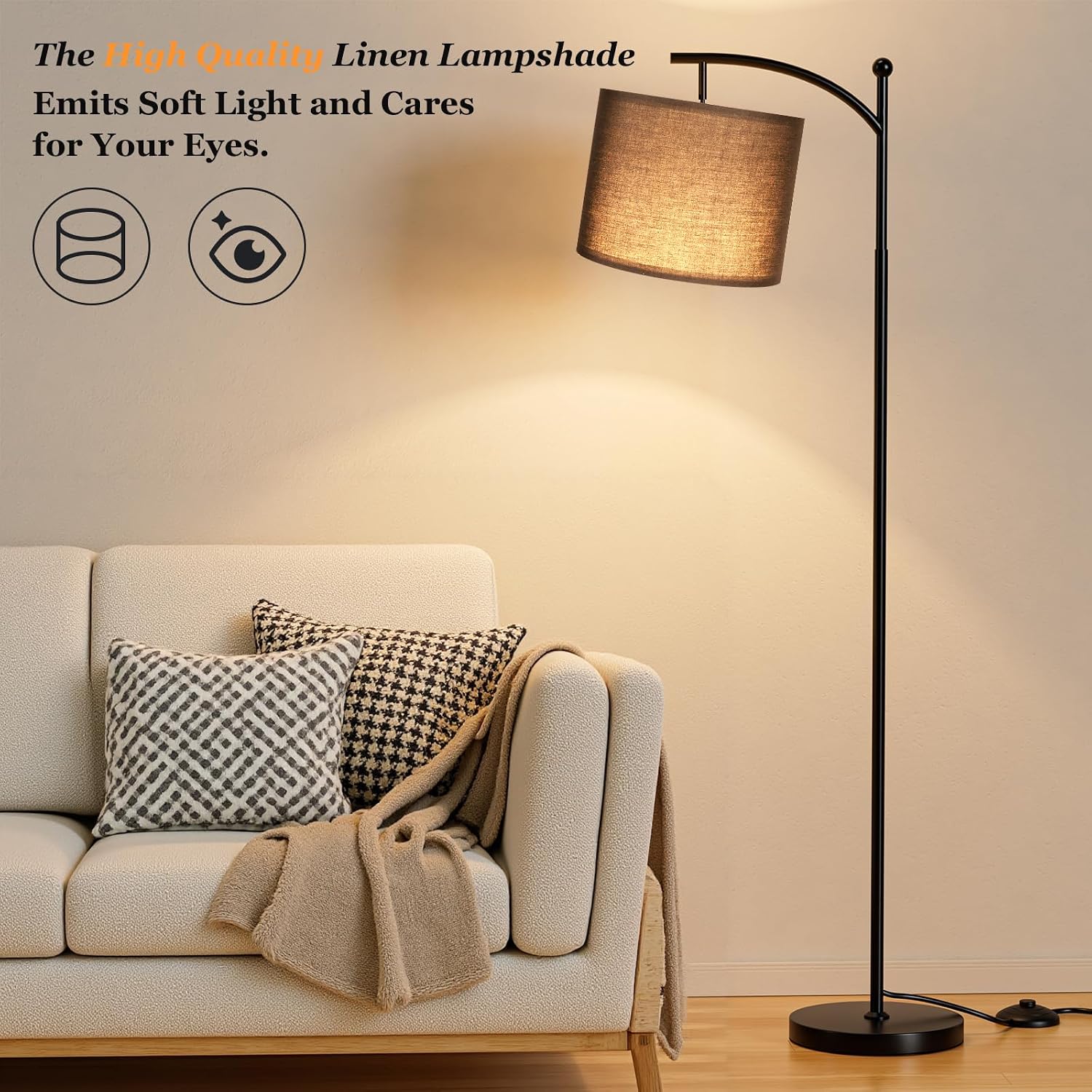 Thumbnail 6 de Aooshine Black arc floor lamp 60 inch