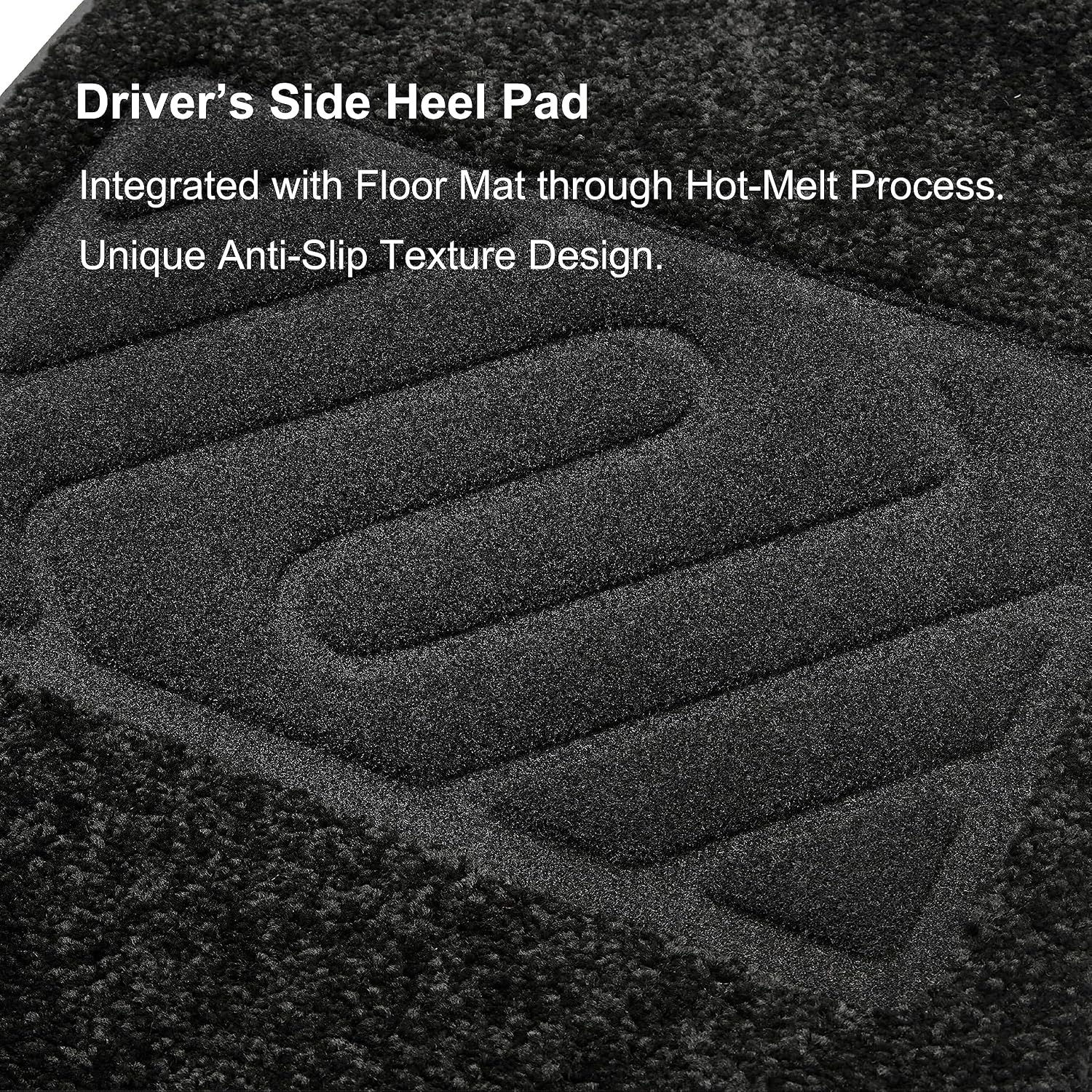 Detalle de WENNEBIRD 0.6-Inch Ultra-Thick Carpet Floor Mats (3-Pc Set) for 2024-2026 Tesla Model 3 (Highland)