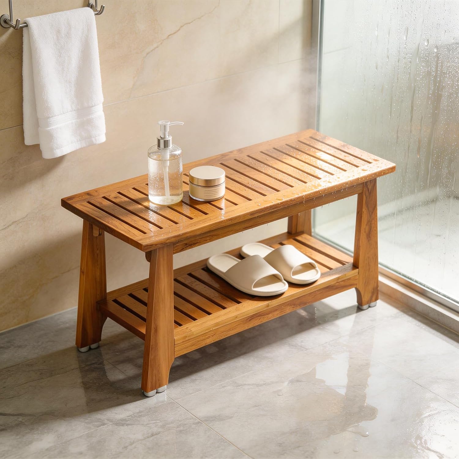 Thumbnail 1 de NNN 36" Teak Shower Bench ⚙