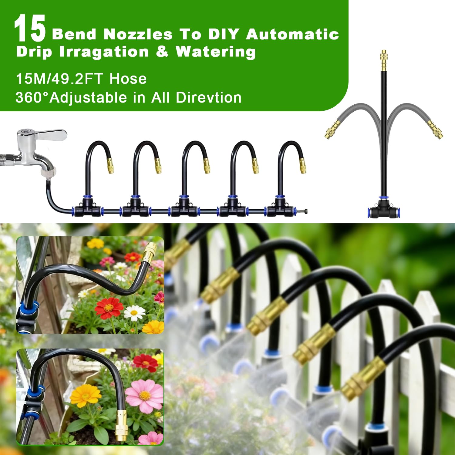 Detalle 2 de Aslhuioo Irrigation System Kit 50FT