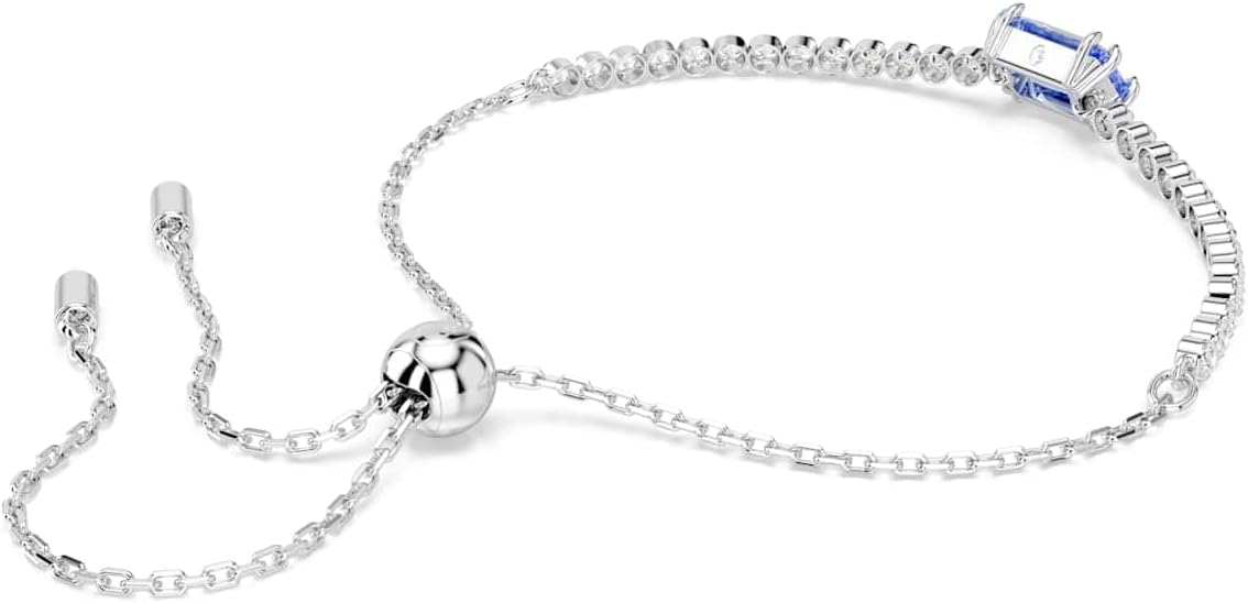 Thumbnail 3 de Swarovski Pulsera Matrix Tennis azul, baño de rodio 💍