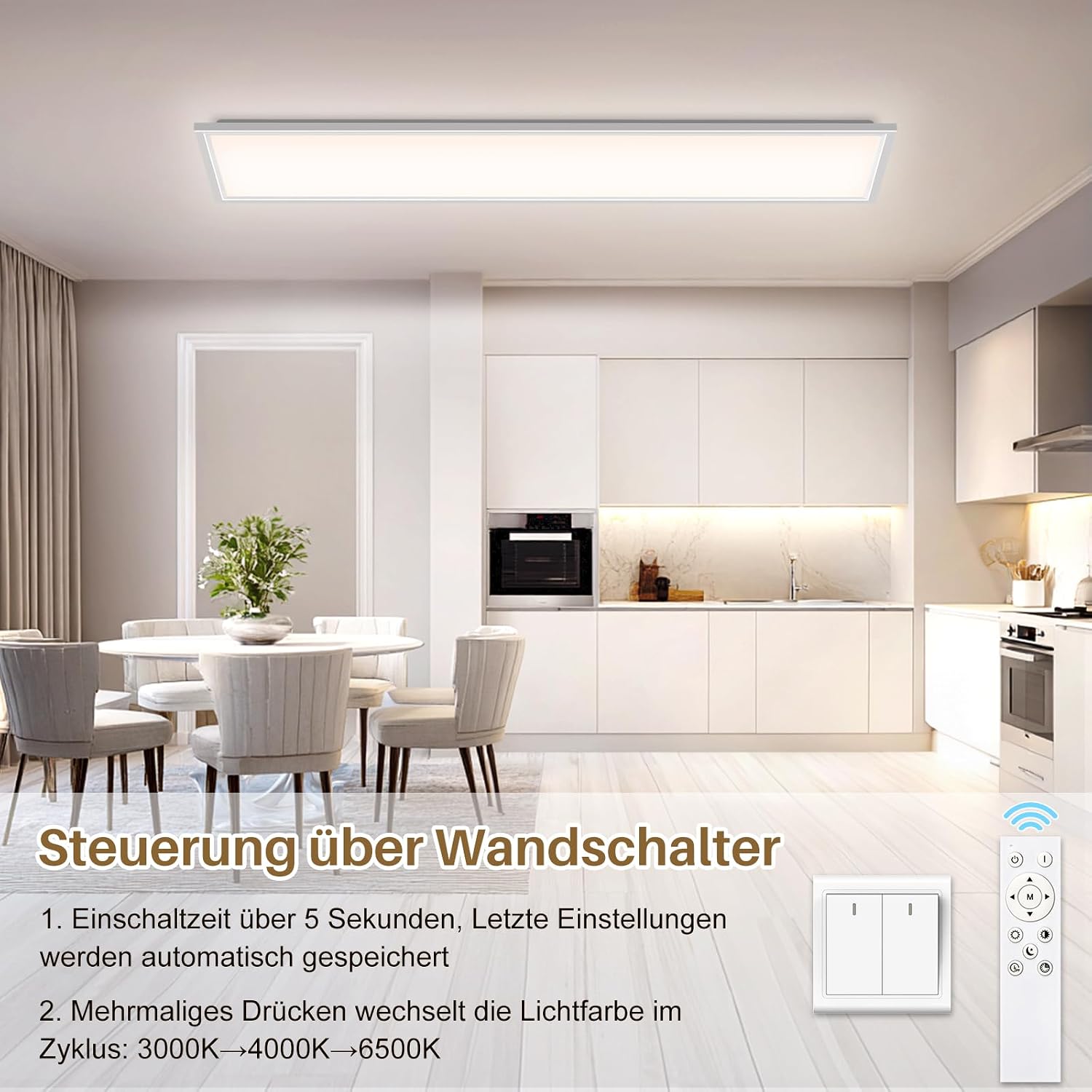 Thumbnail 4 de LED Panel 120x30cm 44W dimmbar