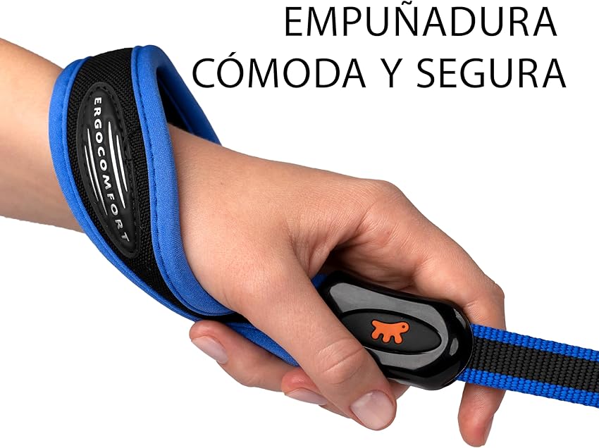 Detalle de Ferplast ERGOCOMFORT correa perros 120 cm azul