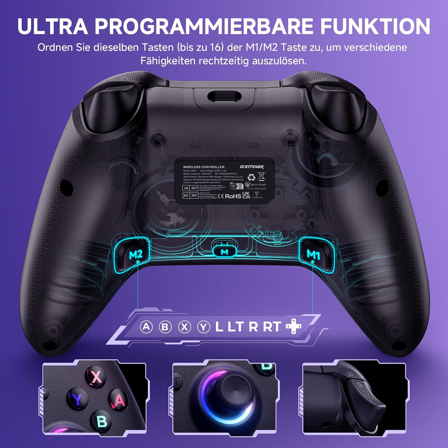 Detalle 2 de ECHTPower Switch Pro Controller – Wireless Controller für Switch