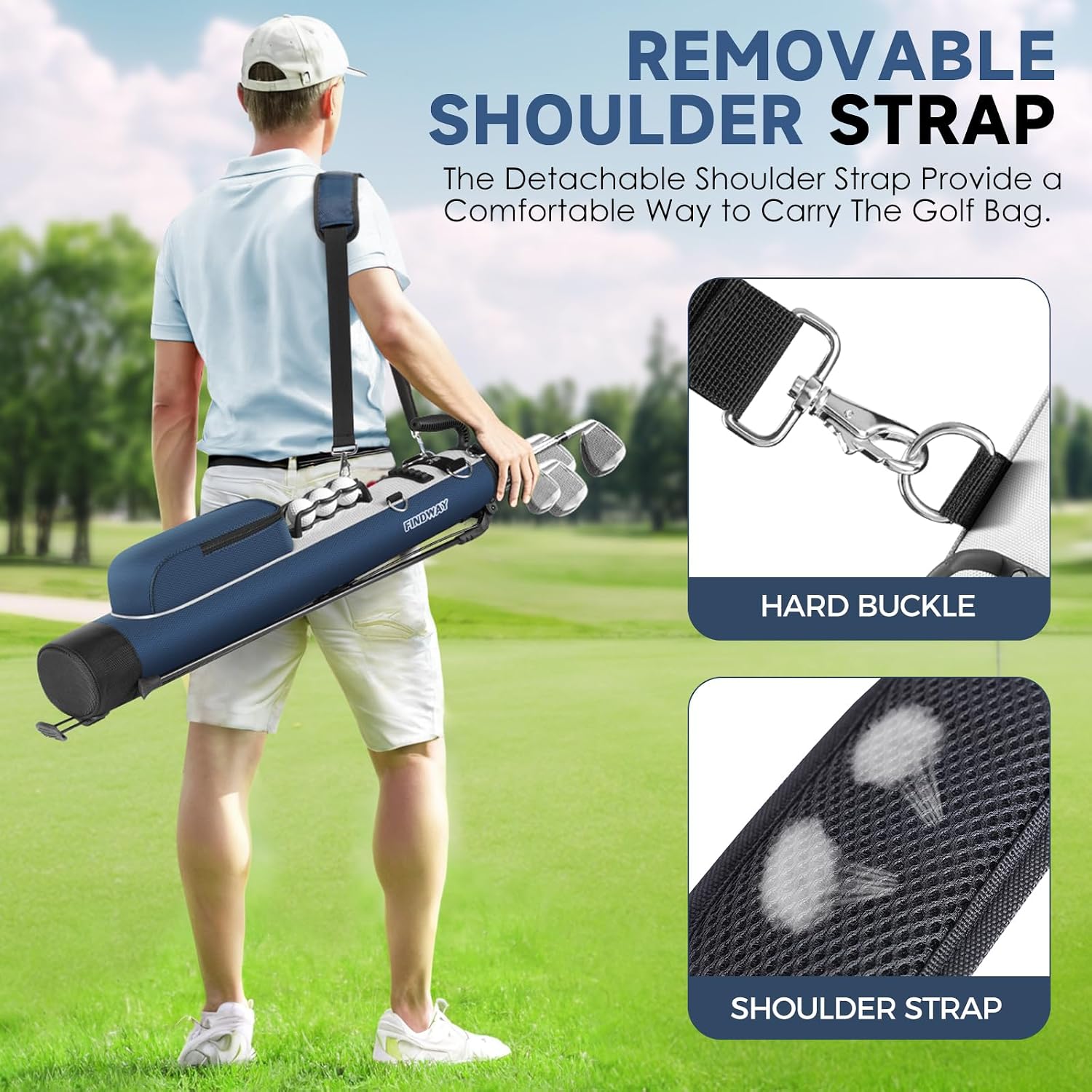 Detalle de Findway Golf Stand Bag 2.2 lb