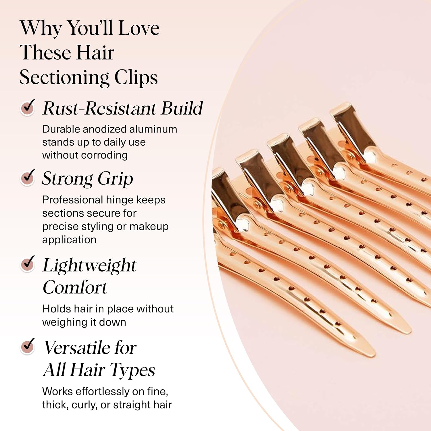 Detalle de Kitsch Alligator Hair Clips, 3.5-inch