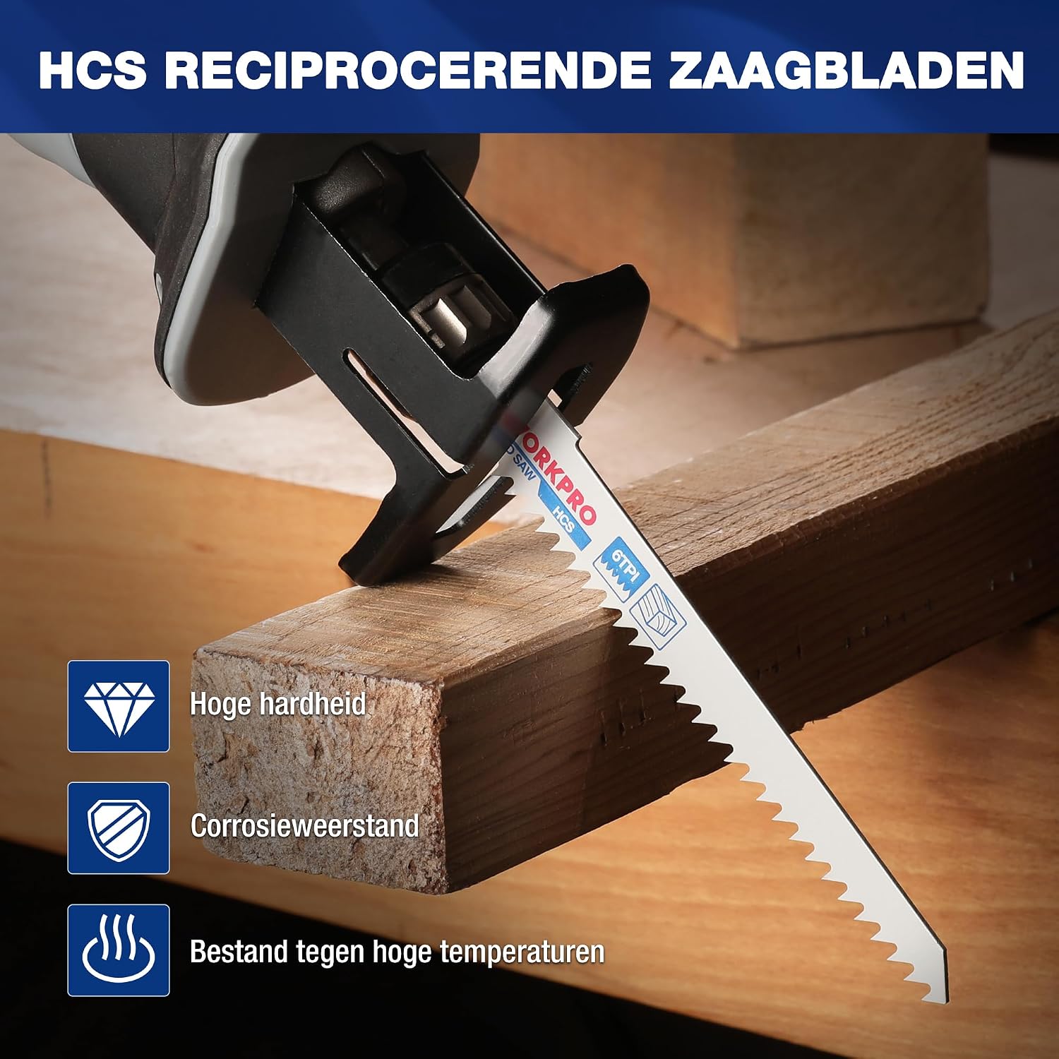 Detalle 2 de WORKPRO W000501A reciprozaagbladset, 32-delig voor hout en metaal