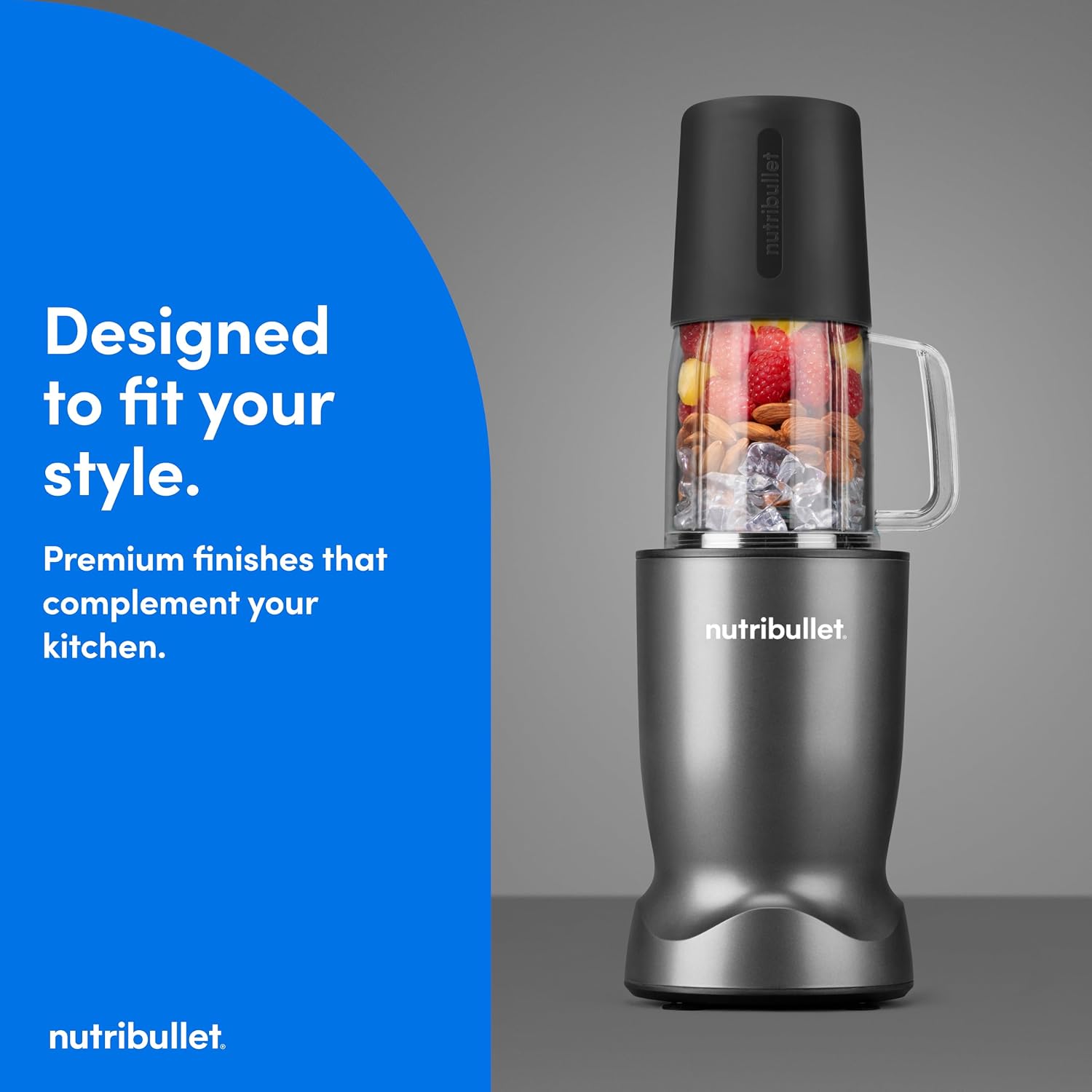 Detalle de NutriBullet Turbo Tumbler Edition NB30400C Personal Blender, 1,000-Watt, Two Cups