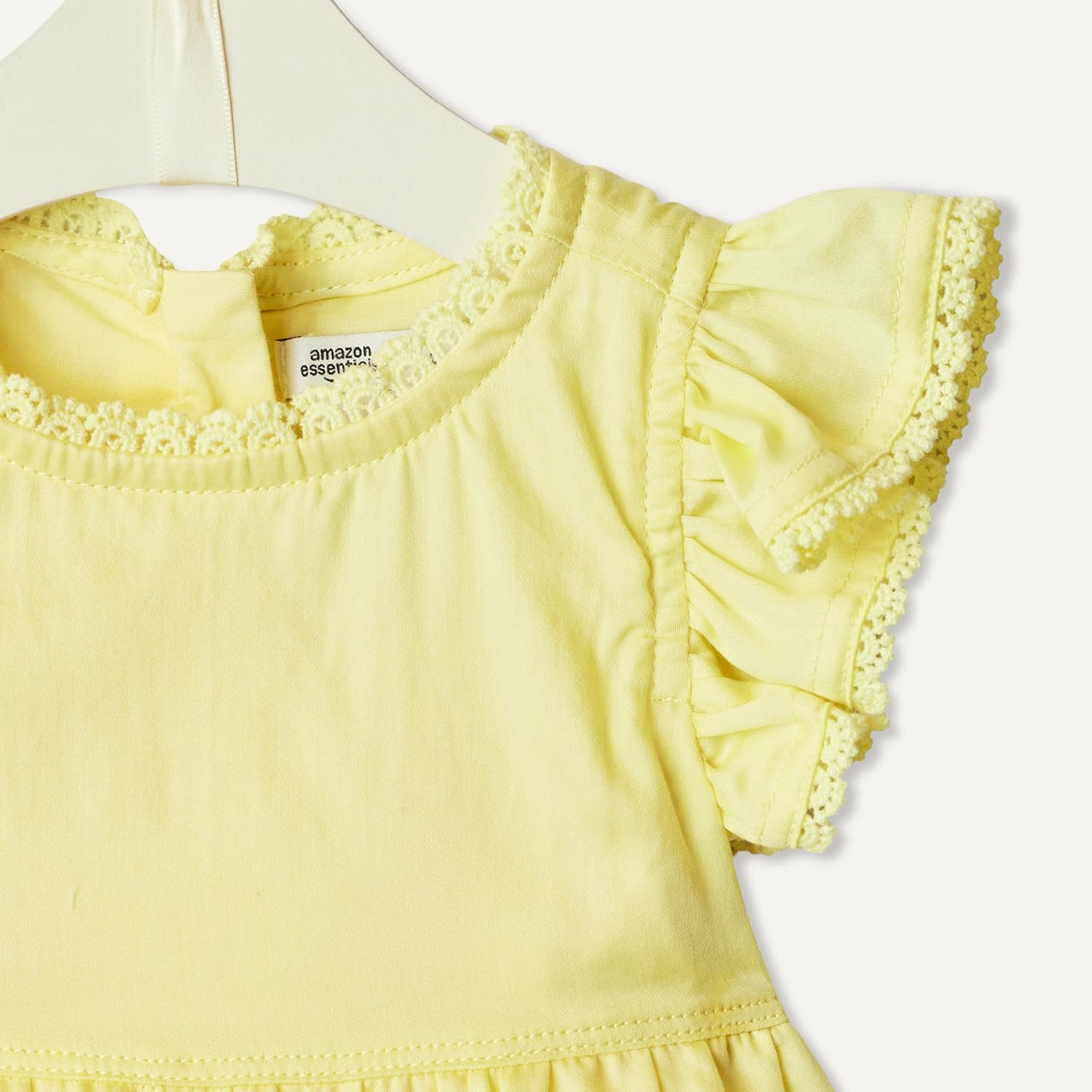 Detalle de Amazon Essentials x Sofia Grainge Toddlers and Baby Girls' Woven Cotton Sateen Fit & Flare Casual Dress