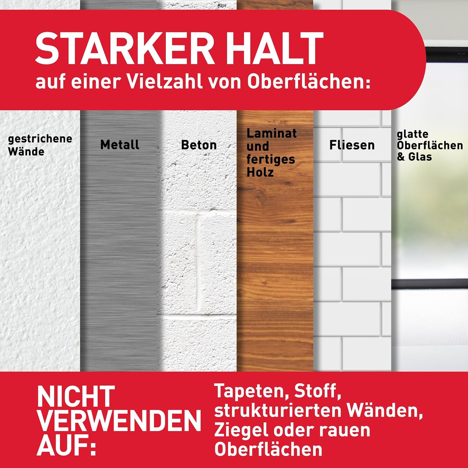 Thumbnail 2 de Command Klebestreifen – Vorteilspack XL für schweres Gewicht, 20 Strips, Weiß