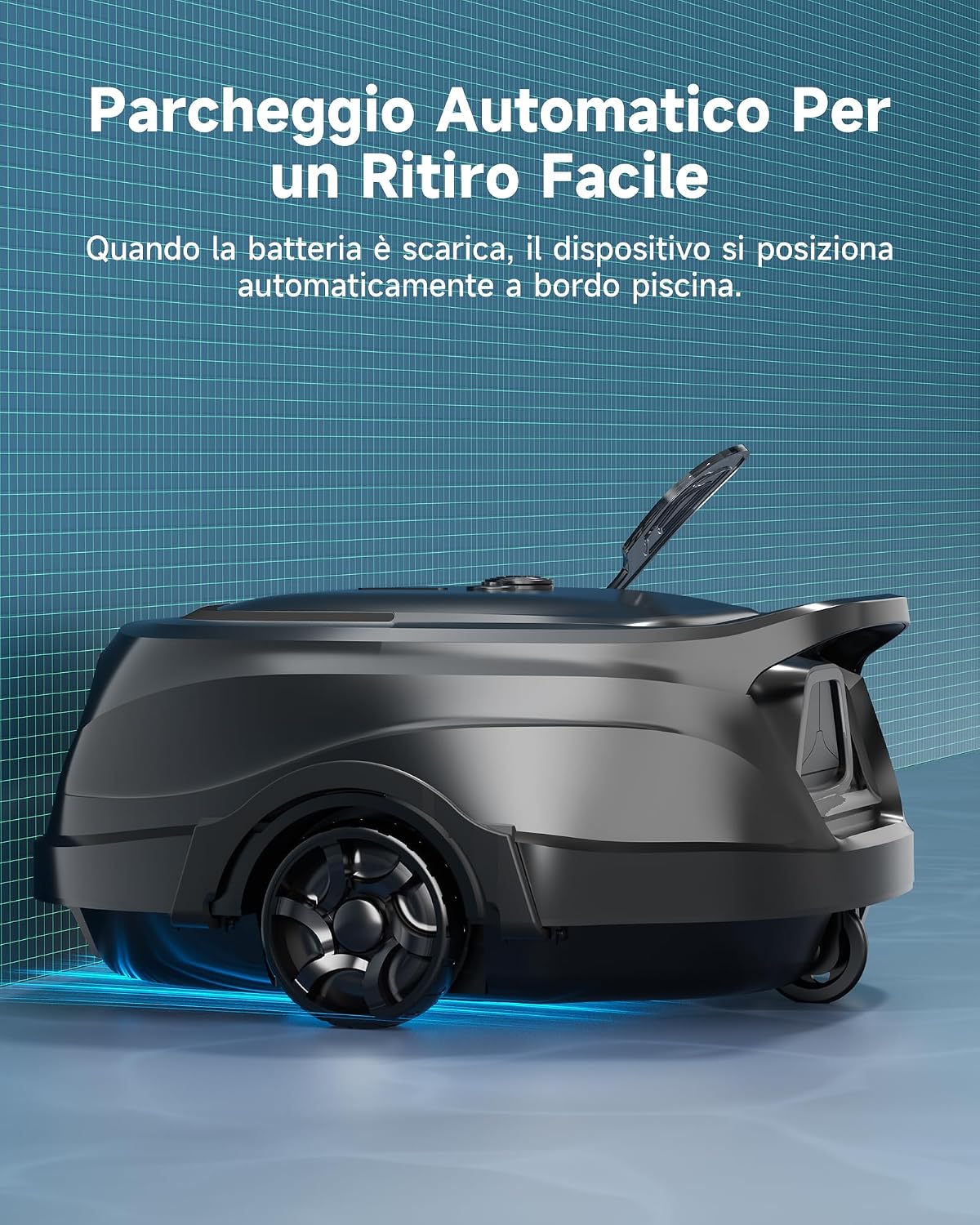Thumbnail 4 de WYBOT A1p: Robot Piscina Senza Fili per Pulizia Autonoma di Aree Fino a 100 m²