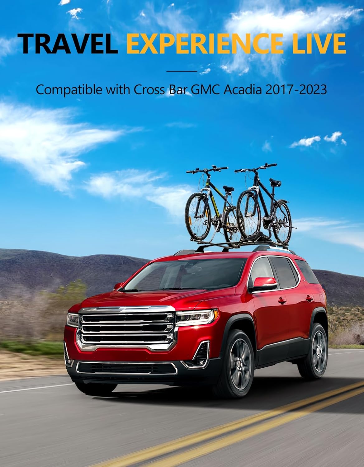 Thumbnail 6 de Tuyoung 300lbs All Aluminum Roof Rack Cross Bars for GMC Acadia (2017–2023) with Lockable Rails