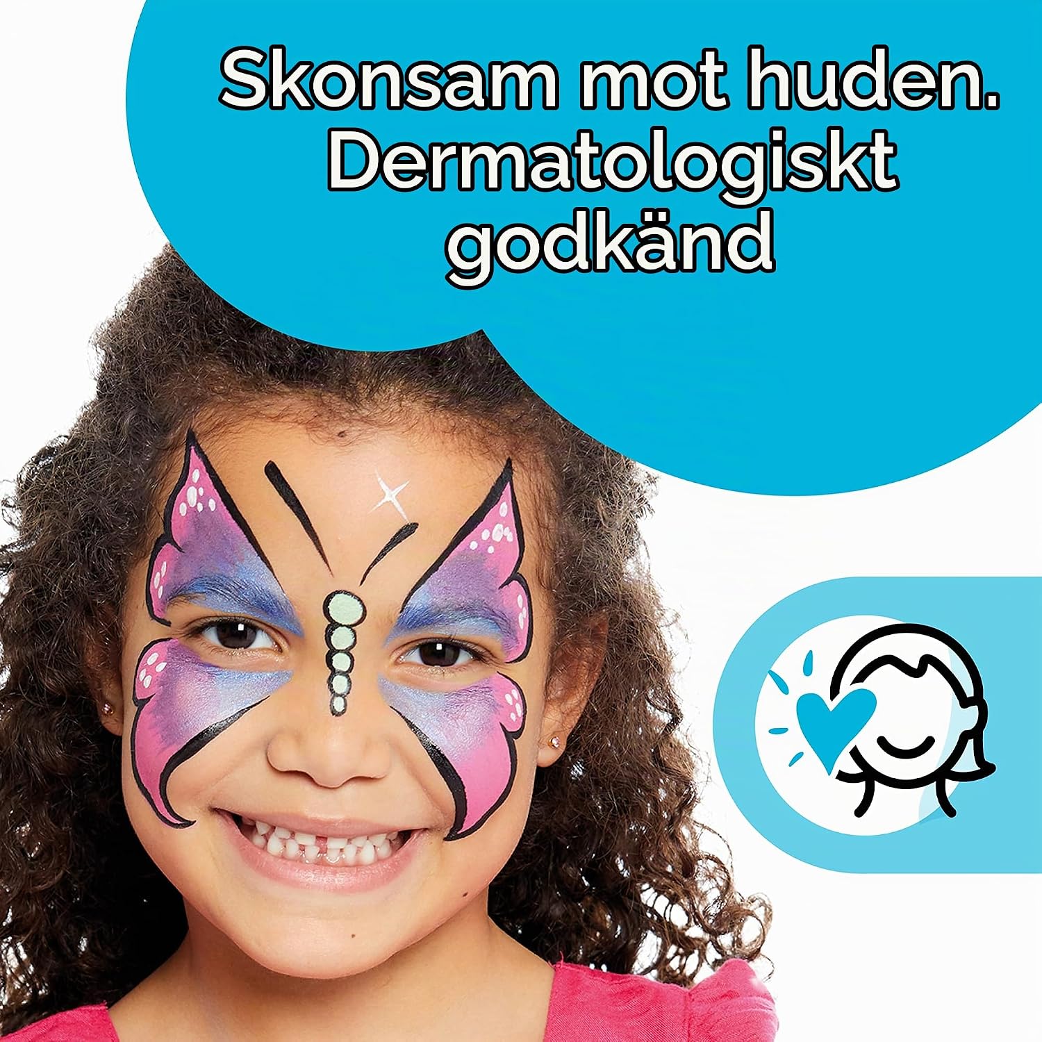 Detalle de Snazaroo 1175344 ansiktsfärg för barn, vattenbaserad, klarblå, 75 ml