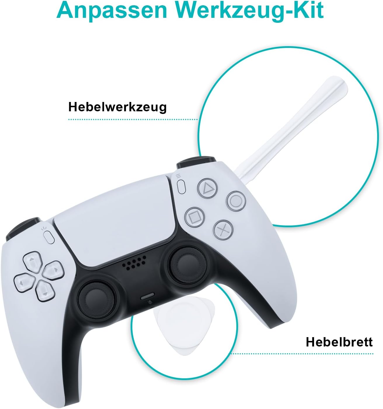 Thumbnail 4 de McBazel 2,3K Ersatz-Trimmer-Potentiometer Sensor-Set für PS5 Controller (inkl. Werkzeug)
