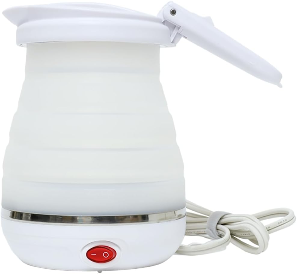 Detalle de ナカバヤシ MCO Z4236 折りたたみ電気ケトル 800ml・海外対応・保温機能