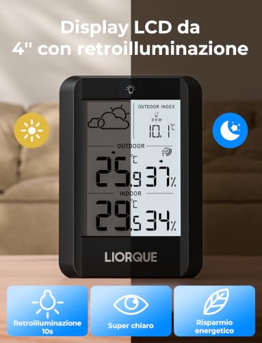Thumbnail 5 de LIORQUE stazione meteo con sensore esterno