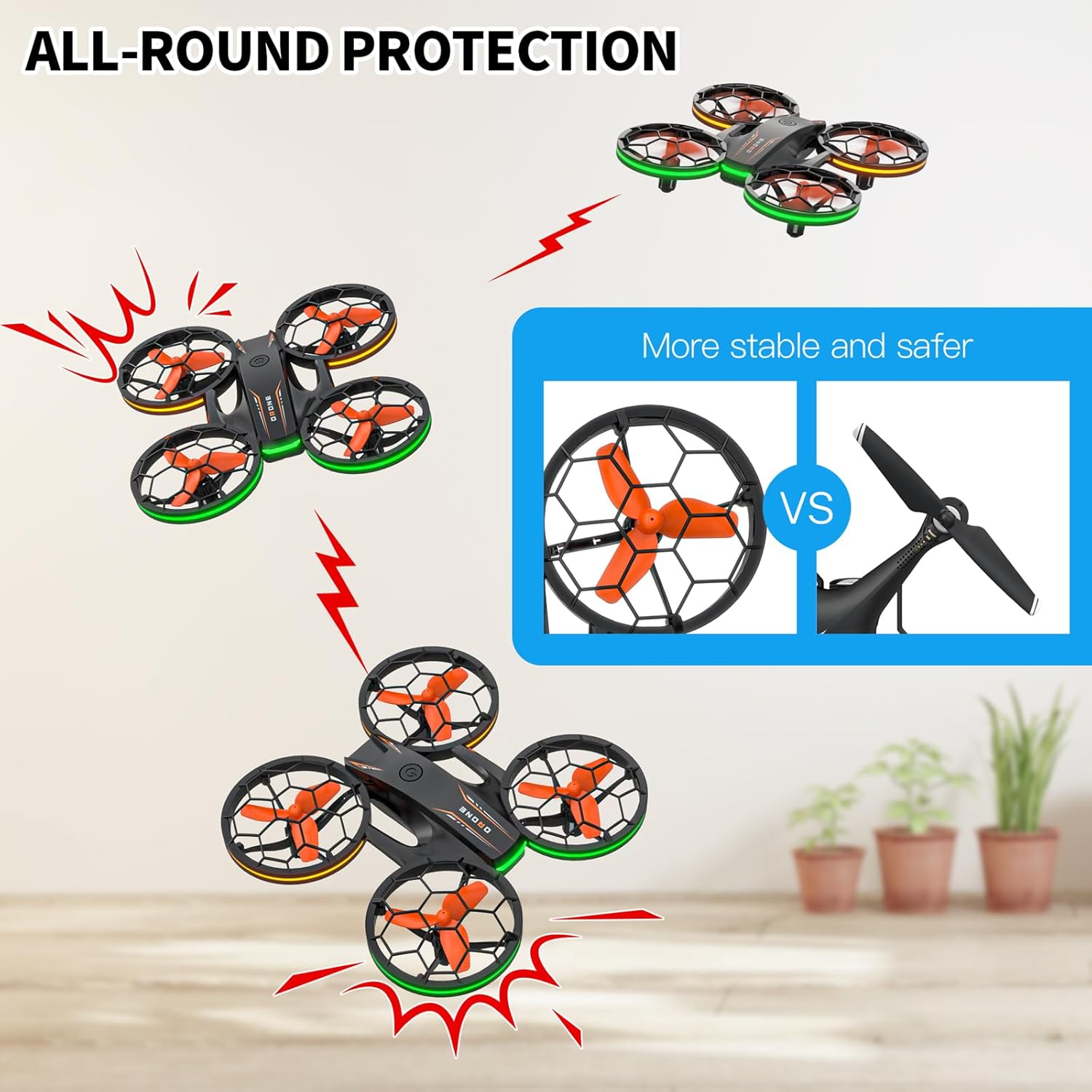 Thumbnail 6 de Drone Enfant 3 batteries RC 27 minutes