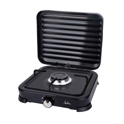 Detalle de Jata JECG2721 cocina de gas portátil de 1 fuego con parrilla para camping